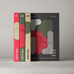 Front Show of Spine Cover Boxes Mockup