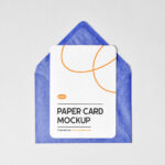 Front Showcase of Card Mockup with Rounded Corners