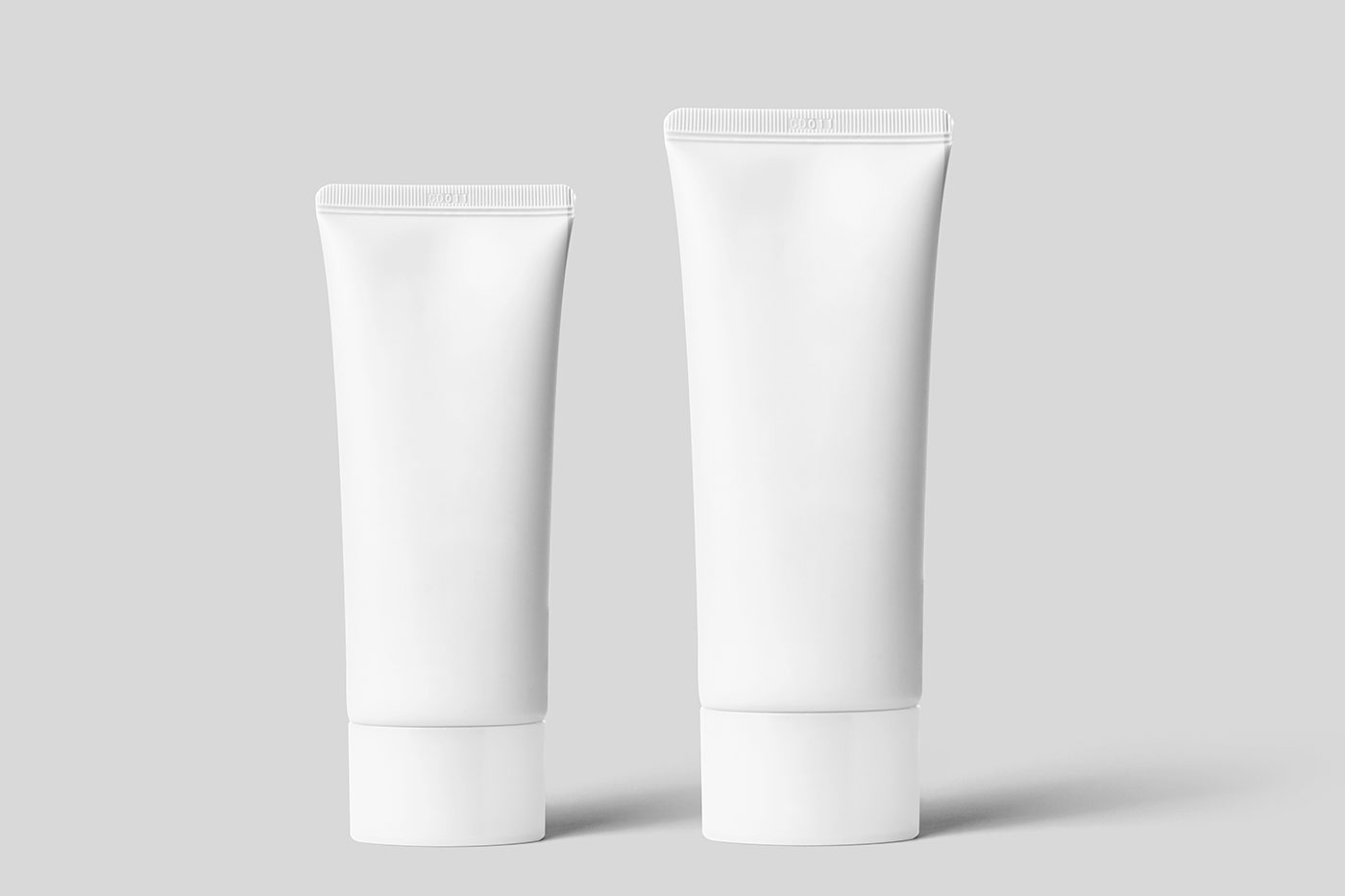 Free Front Sight of 2 Cosmetic Tubes Mockup PSD Template