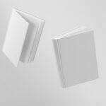 Front Sight of 2 Floating Hardcover Notebook Mockup
