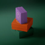 Front Sight of 3 Boxes Mockup
