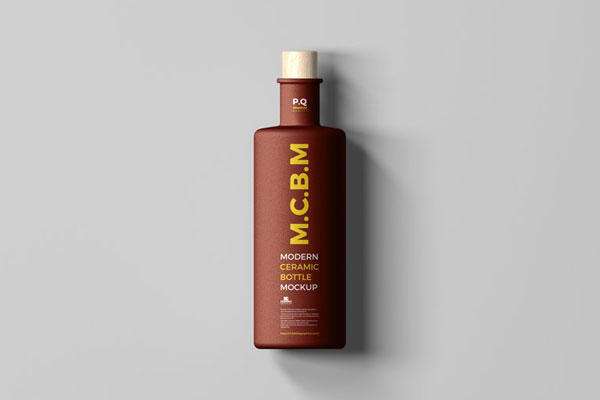 Front Sight of Ceramic Bottle Mockup