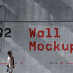 Front Sight of Concrete Wall Mockup