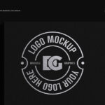 Front Sight of Debossed Logo Mockup