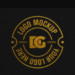 Front Sight of Debossed Logo Mockup