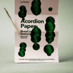 Front Sight of Folded Paper Mockup with Pen