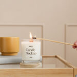 Front Sight of Fragrance Candle Mockup