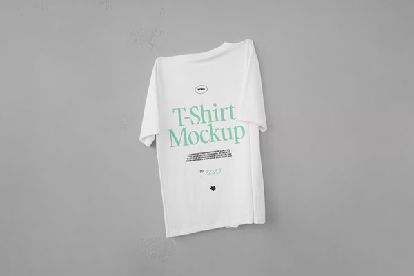 Front Sight of Hanging T-Shirt Mockup