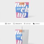 Front Sight of Ice Cream Cup Packaging Mockup