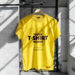Front Sight of Indoor Light Hanging T-Shirt Mockup