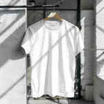 Front Sight of Indoor Light Hanging T-Shirt Mockup