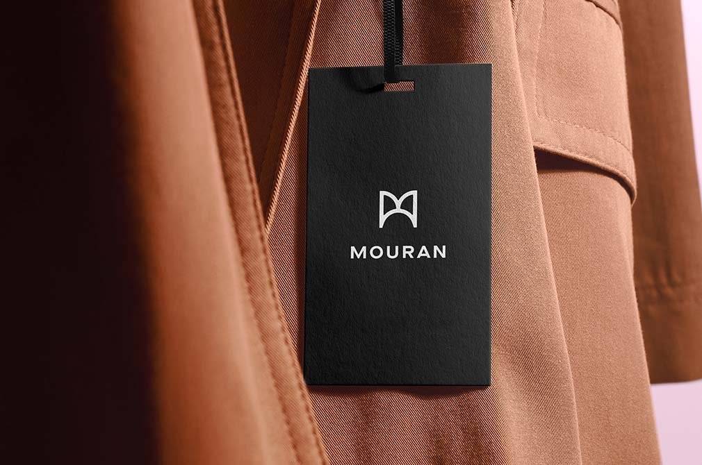 Front Sight of Label Mockup on Clothes