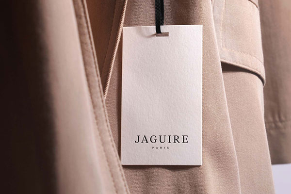 Front Sight of Label Mockup on Clothes
