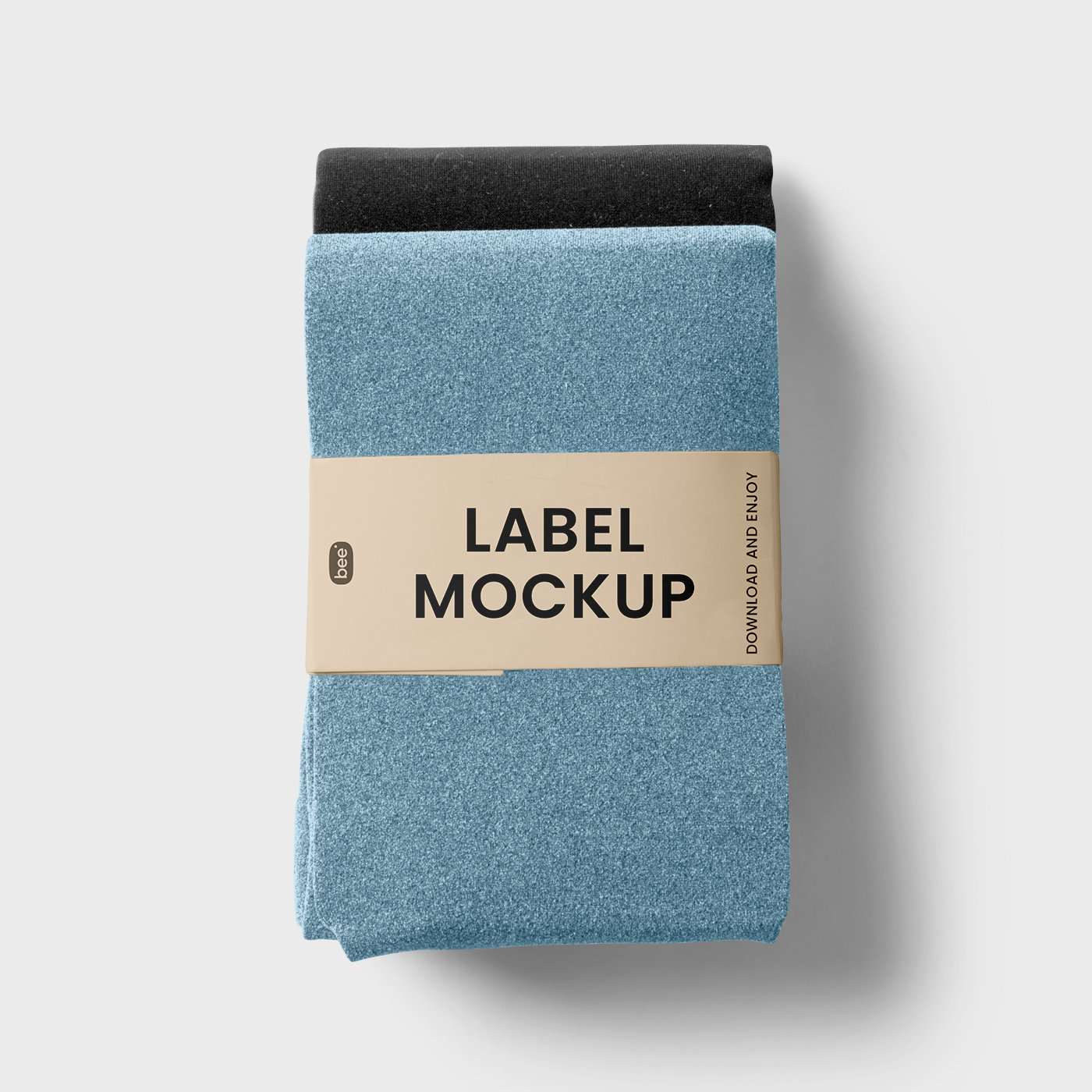 Front Sight of Label Mockup with Tights FREE PSD