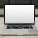 Front Sight of MacBook Display Mockup