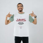 Front Sight of Man Wearing T-Shirt Mockup