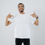 Front Sight of Man Wearing T-Shirt Mockup