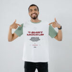 Front Sight of Man Wearing T-Shirt Mockup