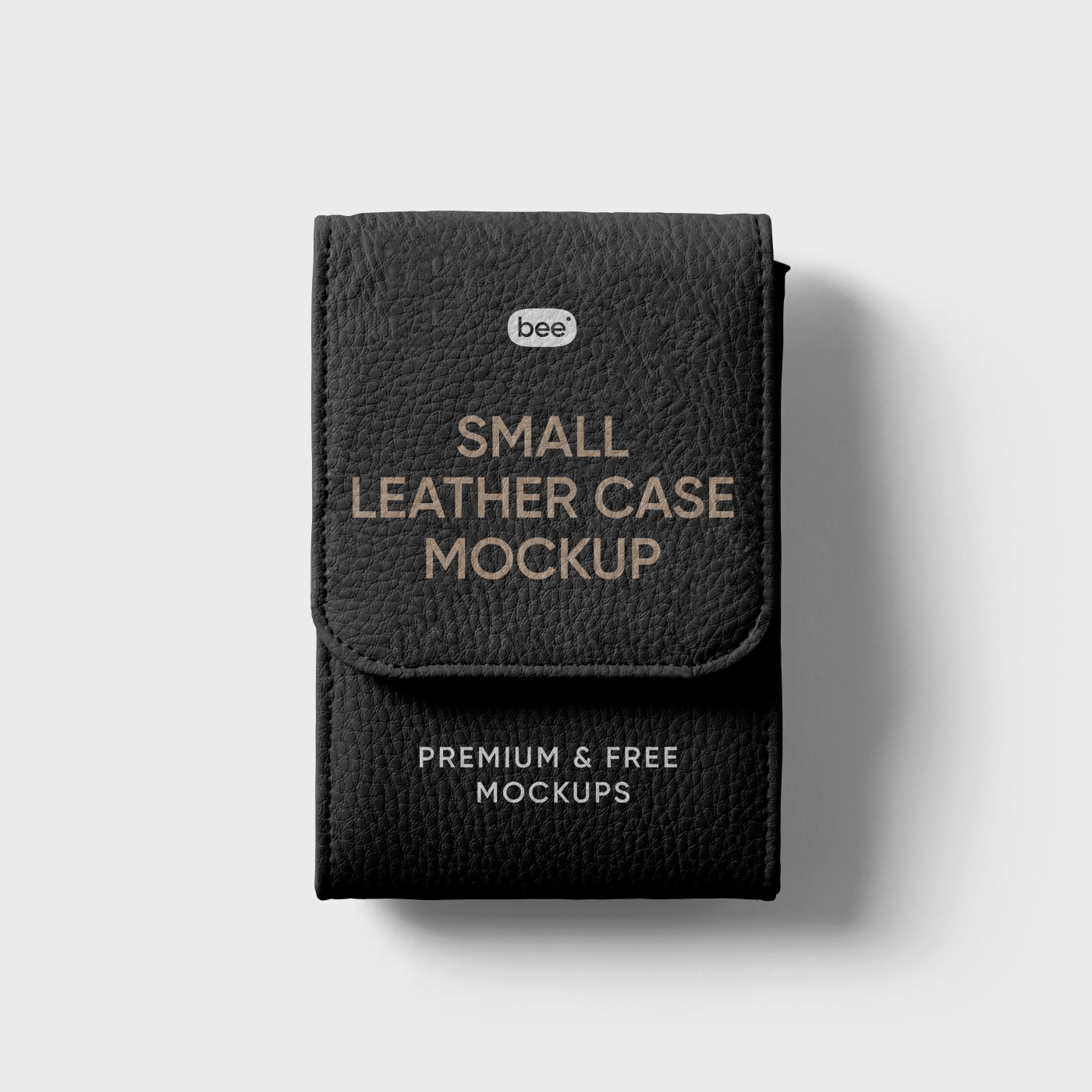 Front Sight of Miniature Leather Case Mockup FREE PSD