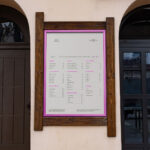 Front Sight of Outside Restaurant Menu Mockup