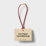 Front Sight of Paper Tag Mockup with Rubber