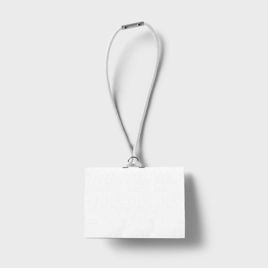Front Sight of Paper Tag Mockup with Rubber