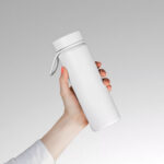 Front Sight of Plastic Bottle Mockup in Hand
