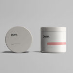 Front Sight of Plastic Jar Mockup