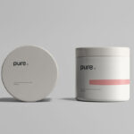 Front Sight of Plastic Jar Mockup