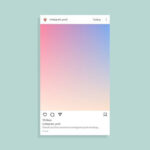 Front Sight of Realistic Instagram Post Mockup