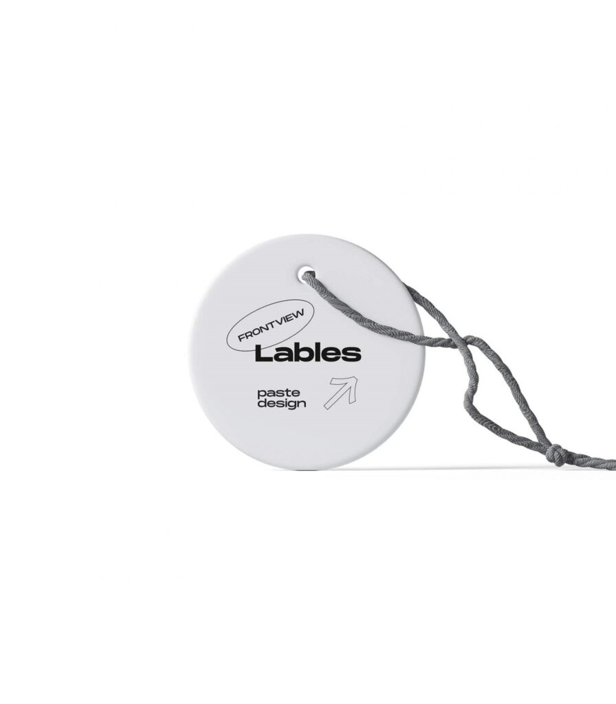 Front Sight of Rounded Tag Mockup and Its Rope