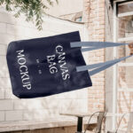 Front Sight of Shopping Tote Bag Mockup