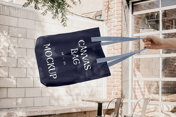 Front Sight of Shopping Tote Bag Mockup