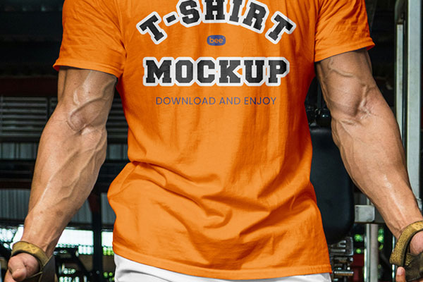 Front Sight of Sport Technical T-Shirt Mockup