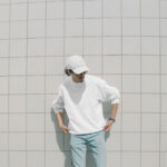Front Sight of Standing Man Wearing Hoodie Mockup