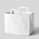 Front Sight of Standing Wide Paper Bag Mockup