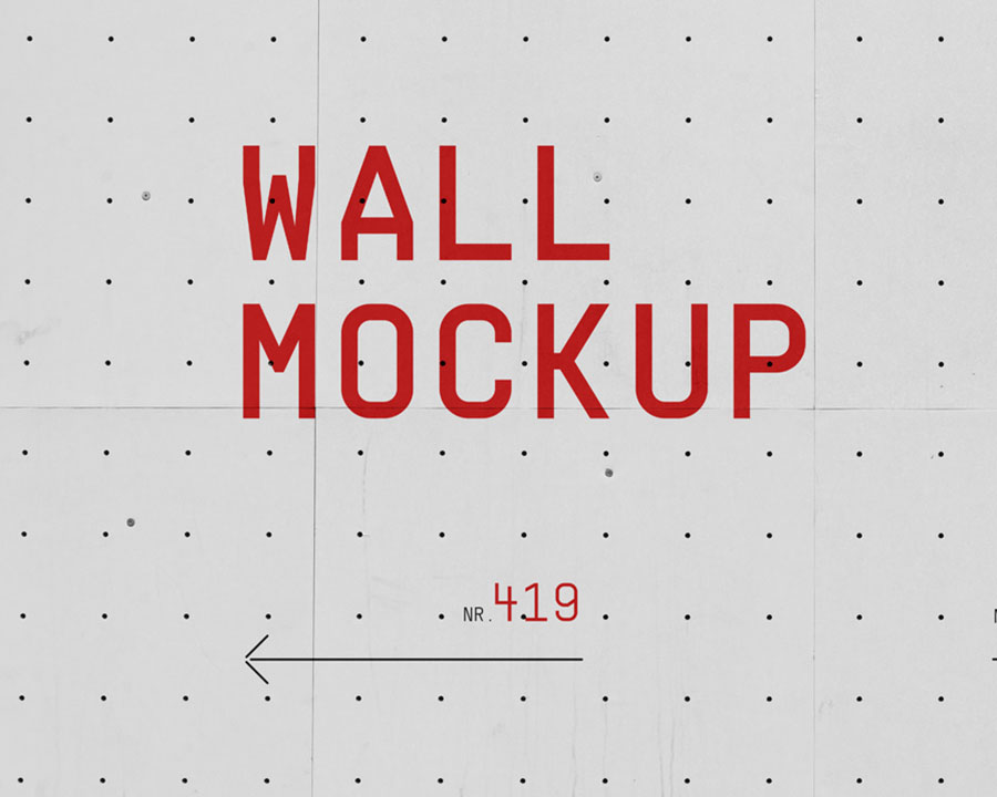 Front Sight of Street Wall Mockup