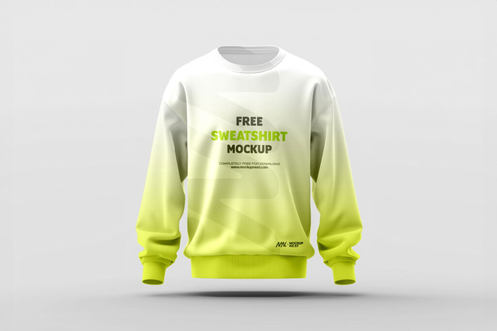 Front Sight of Sweatshirt Mockup