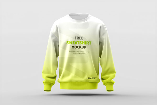 Front Sight of Sweatshirt Mockup