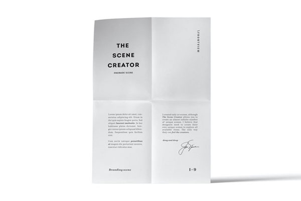 Front Sight of Vertical Bent Paper Mockup