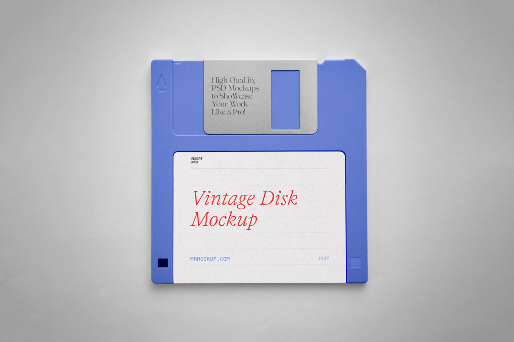 Front Sight of Vintage Disk Mockup