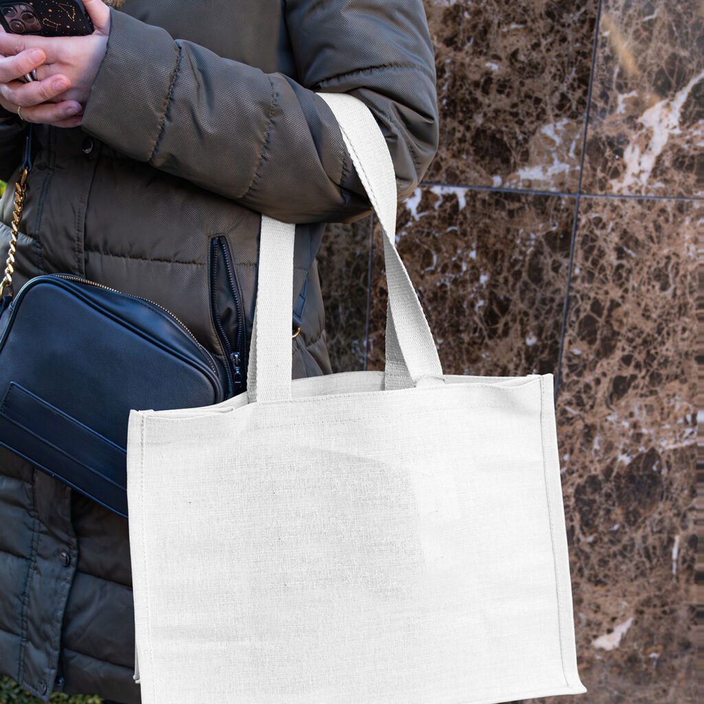 Front Sight of Women Hanging Tote Bag Mockup