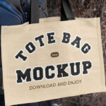 Front Sight of Women Hanging Tote Bag Mockup