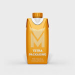 Front, Top, and 3/4 View of Three Tetra Packaging Mockups