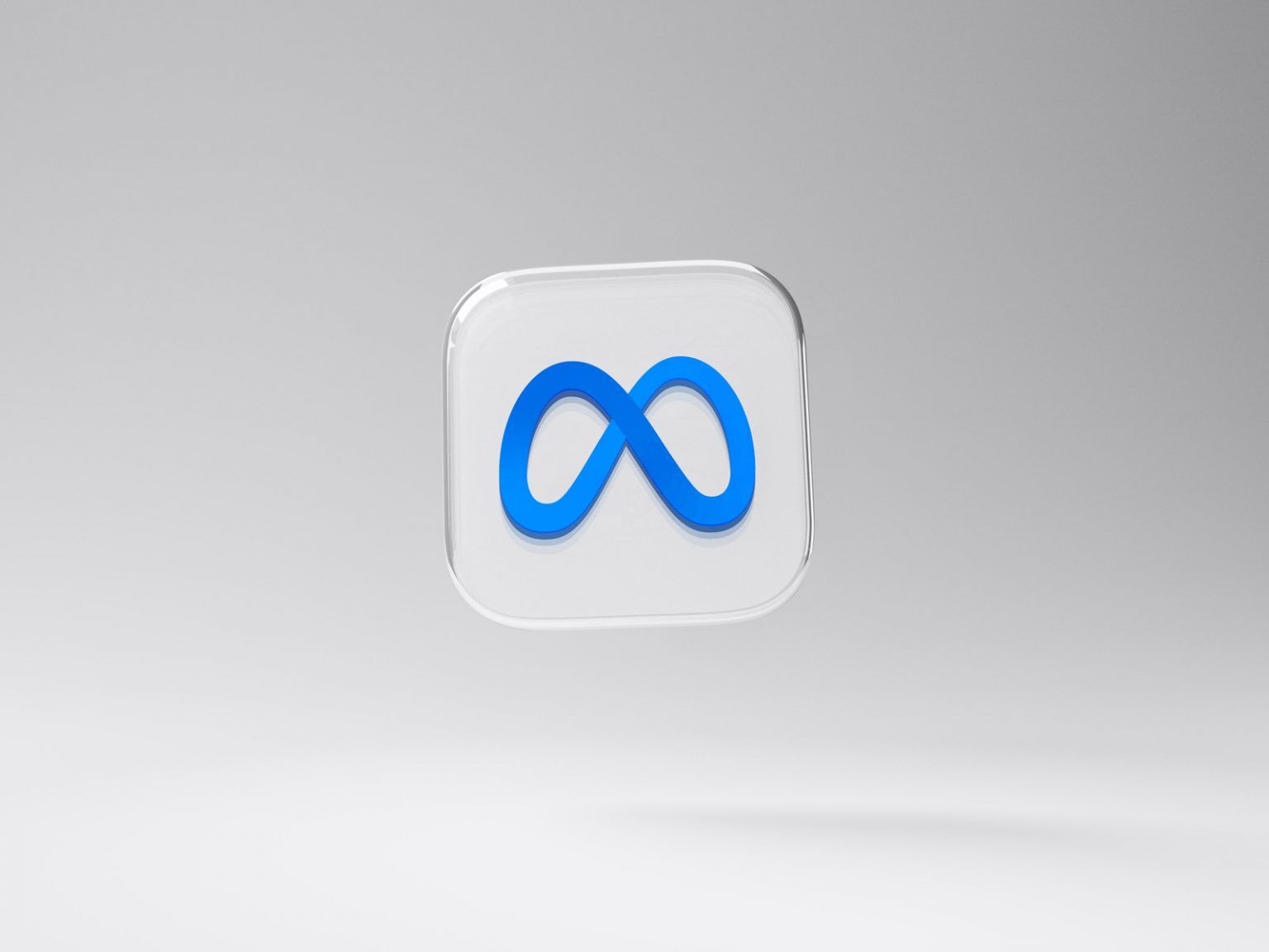 Front View 3D Glossy App Logo Mockup FREE PSD