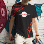 Front View Boy Wearing T-shirt Mockup in Outdoor Setting