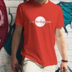 Front View Boy Wearing T-shirt Mockup in Outdoor Setting