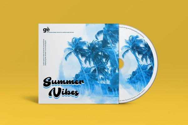 Front View CD Cover Art Mockup