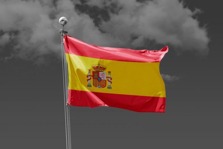 Front View Country Flag Waving in the Wind Mockup FREE PSD