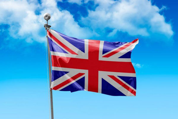 Front View Country Flag Waving in the Wind Mockup